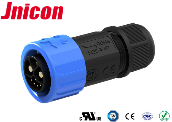 کانکتور برق ضد آب باتری لیتیومی IP67 8 پین Quick Lock 50A 300Volt