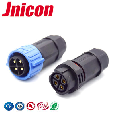 IP67 M25 4 پین 30A اتصال برق در فضای باز اتصال سیم آزاد سریع