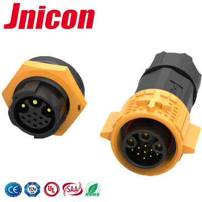 3+9 پین M19 کانکتور دایره ای پلاستیکی 300V Multi Pin Connector مرد زن