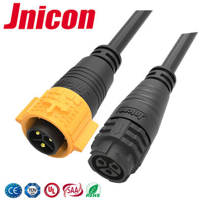 M19 Cable Connectors Waterproof Push Lock 3 Pin Power Automotive Connector