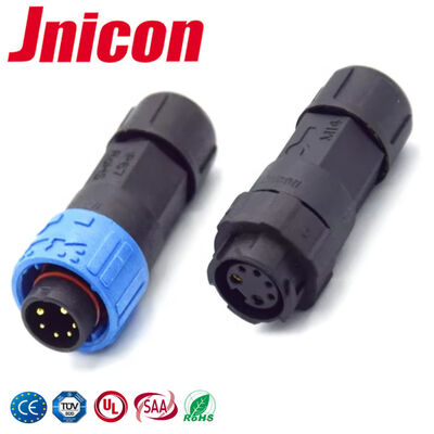 M16 10A 2+4 پین اتصال سیم به سیم UL Multi Pin Connector Waterproof