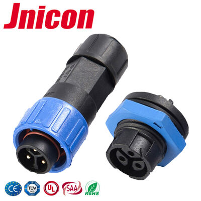 اتصال دهنده های ضد آب صنعتی M16 Quick Lock 3 Pin Panel Mount 10A برای تجهیزات ارتباطی