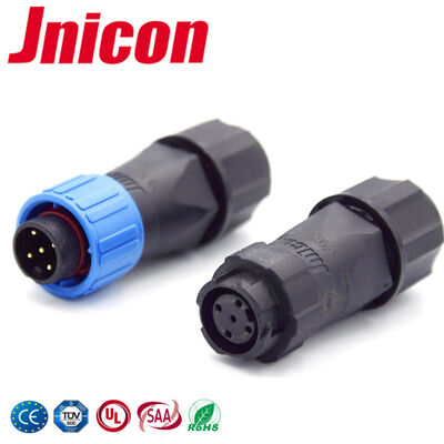 M16 IP68 10A ضد آب 5 پین پلاستیکی PA66 300V اتصال دایره ای برای ماشین های کد گذاری محصول