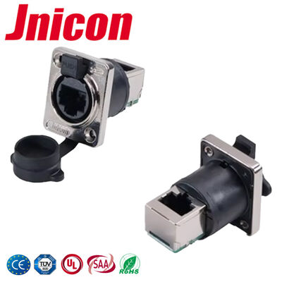 IP44/IP65 Bayonet Lock Connect RJ45 اتصال دهنده ضد آب آلیاژ مس 500 ولت