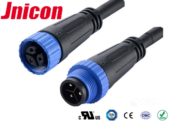 LED روشنایی 10 آمپر اتصالات پلاستیکی مدور زن با سیم IP68