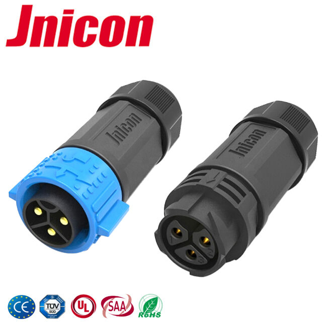 60A برق برق بالا به صفحه اتصال IP67 اتصال دایره ای صنعتی M25
