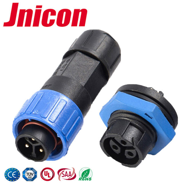 PA66 10A متصل کننده های سیم ضد آب ولتاژ پایین M16 خود قفل کنترلر هواپیمایی