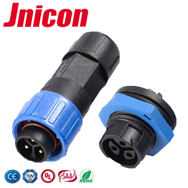 اتصال دهنده های ضد آب صنعتی M16 Quick Lock 3 Pin Panel Mount 10A برای تجهیزات ارتباطی