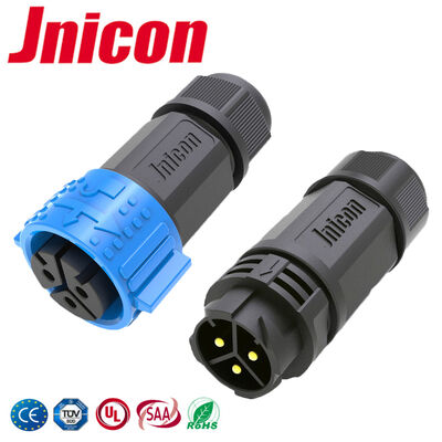 50A 500V M25 3 پین اتصال دهنده های بیرونی ضد آب اتصال دهنده های الکتریکی قفل سریع