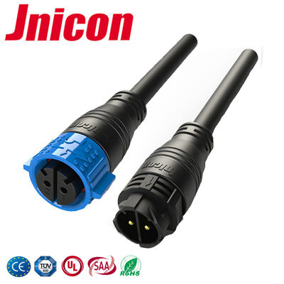 M25 IP67 اتصال سیم 600V اتصال زن و مرد 2 پین مقاوم در برابر پیری