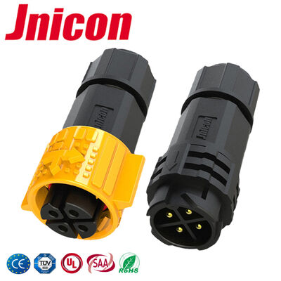 20A 300V M19 اتصال ضد آب DC Push Lock IP67 اتصال ضد آب